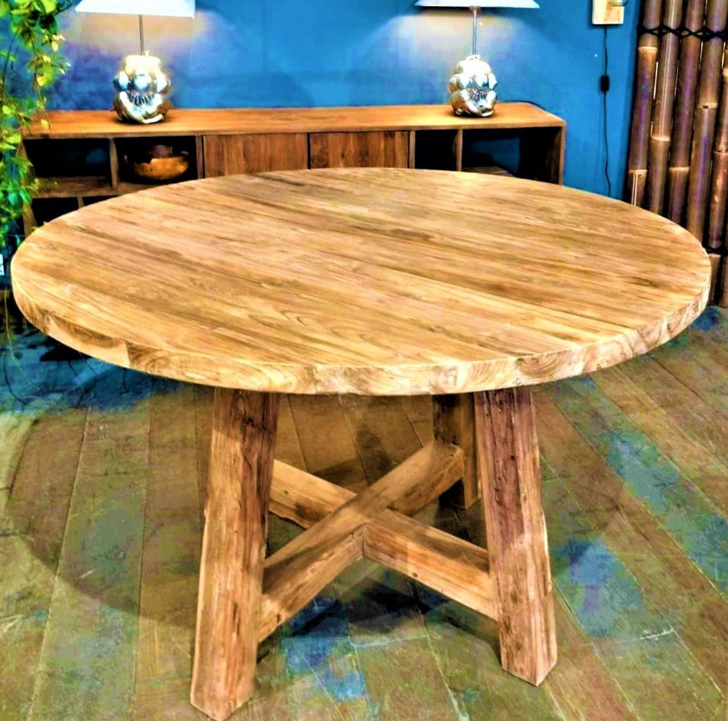 Table Ronde en Teck Massif Modèle "Andreas"