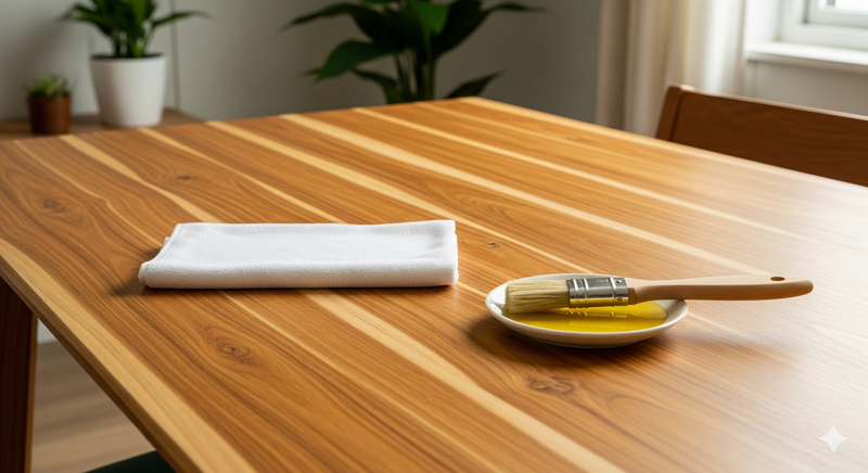 Entretien du teck : conseils pratiques pour prolonger la vie de vos tables et meubles