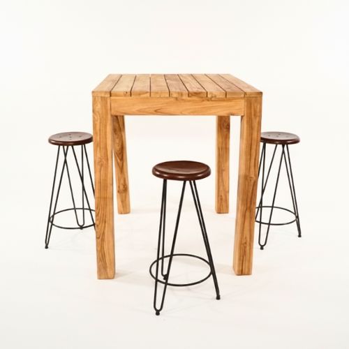 Mange-debout en Teck 120x70xH110