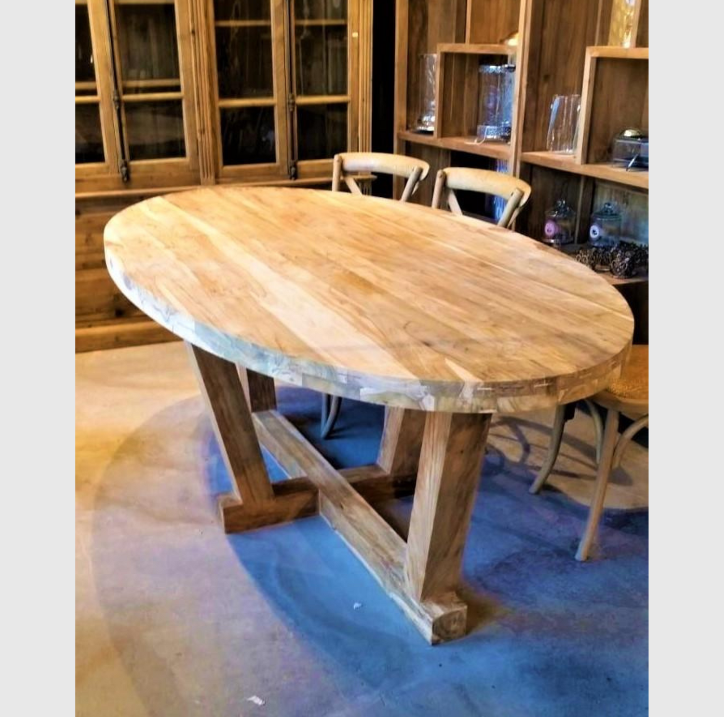 Table en Teck Ovale