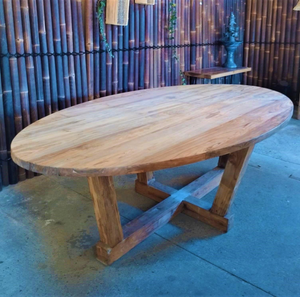 Table en Teck Ovale
